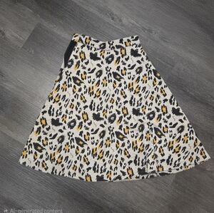 & OTHER STORIES Leopard Print A-Line Skirt